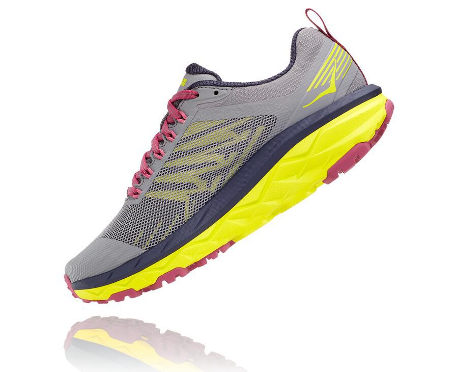 Zapatillas Trail Hoka One One Mujer - Challenger Atr 5 - Gris - PQJ162703